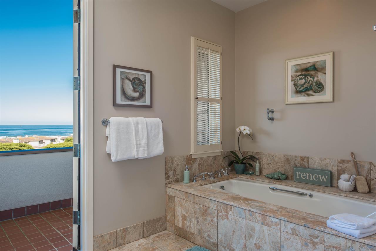 En Suite Bath, Tub, Separate Steam Shower, Two Sinks