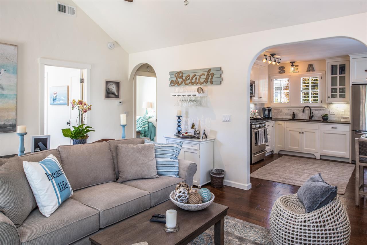 Living Room Looking into the Kitchen