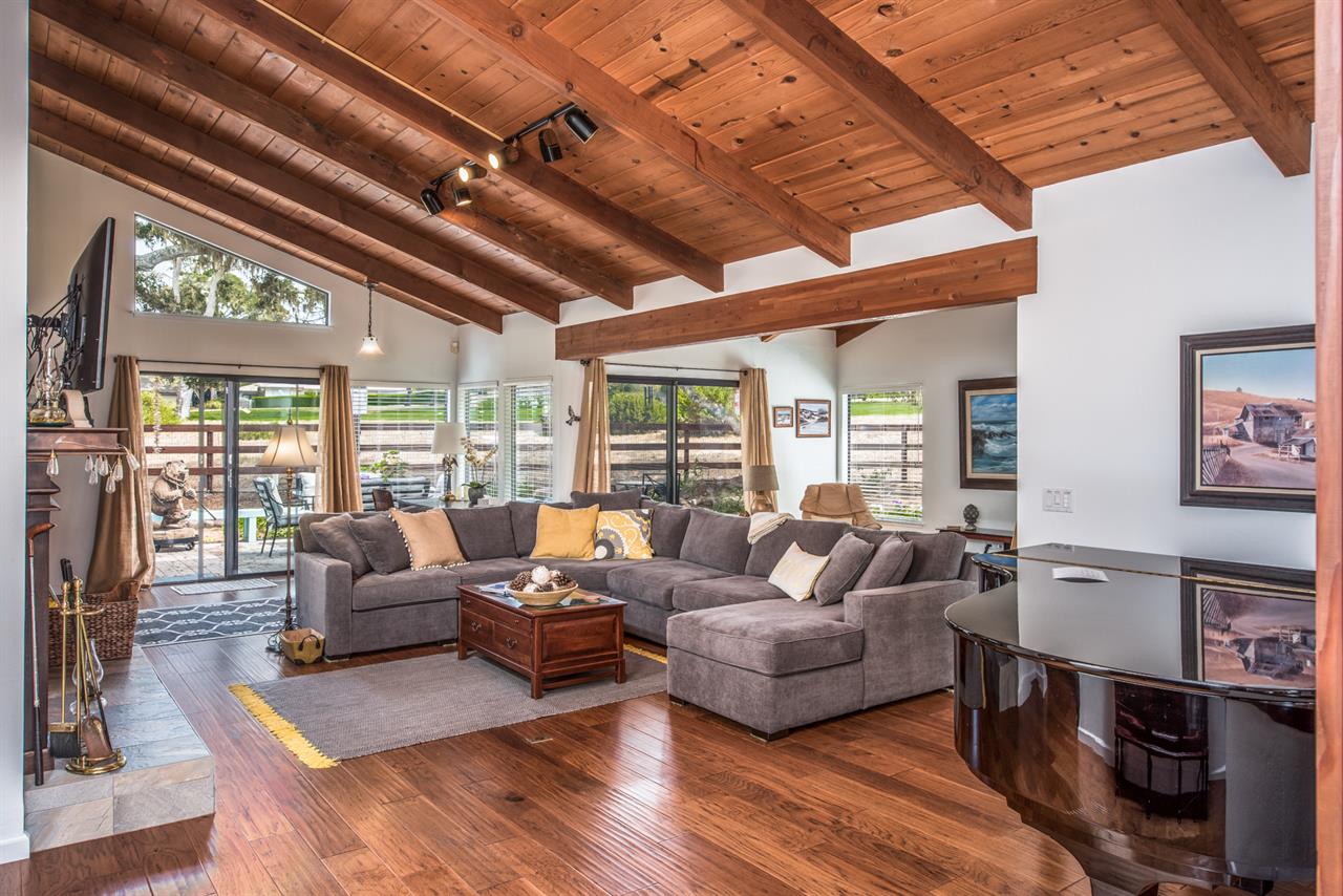 Living Room  Fireplace and Baby Grand Piano