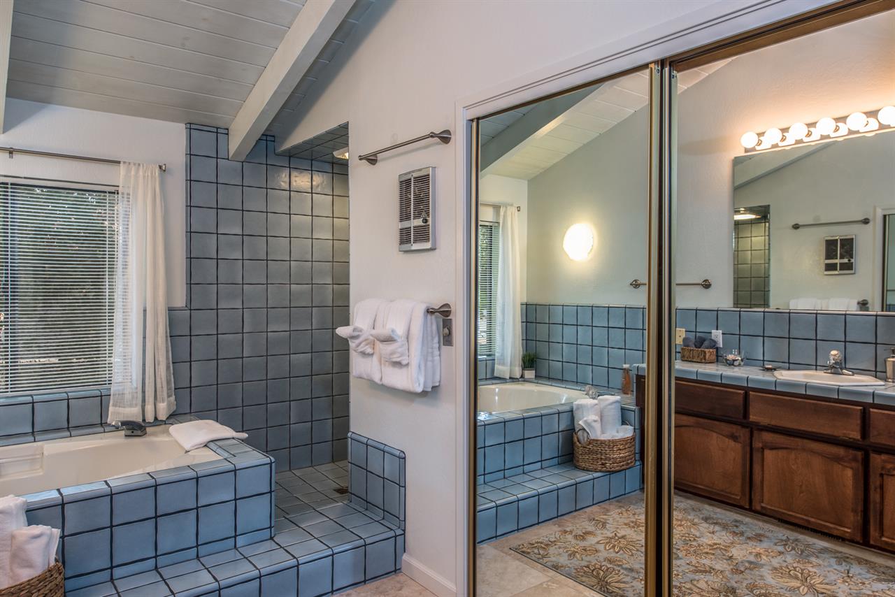 En Suite Bath 1 with Deep Soaking Tub and Separate Shower