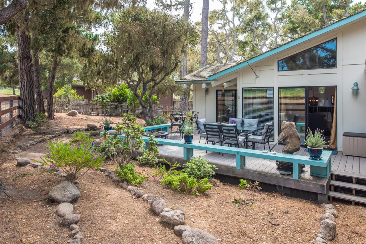 Back Patio  Gas Fire Pit and View of the Golf Course