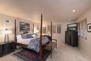 Downstairs, Bedroom 1, Cal King Bed, TV, En Suite Bath