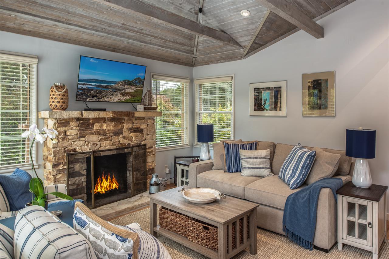 HDTV and Designer Furnishings Throughout