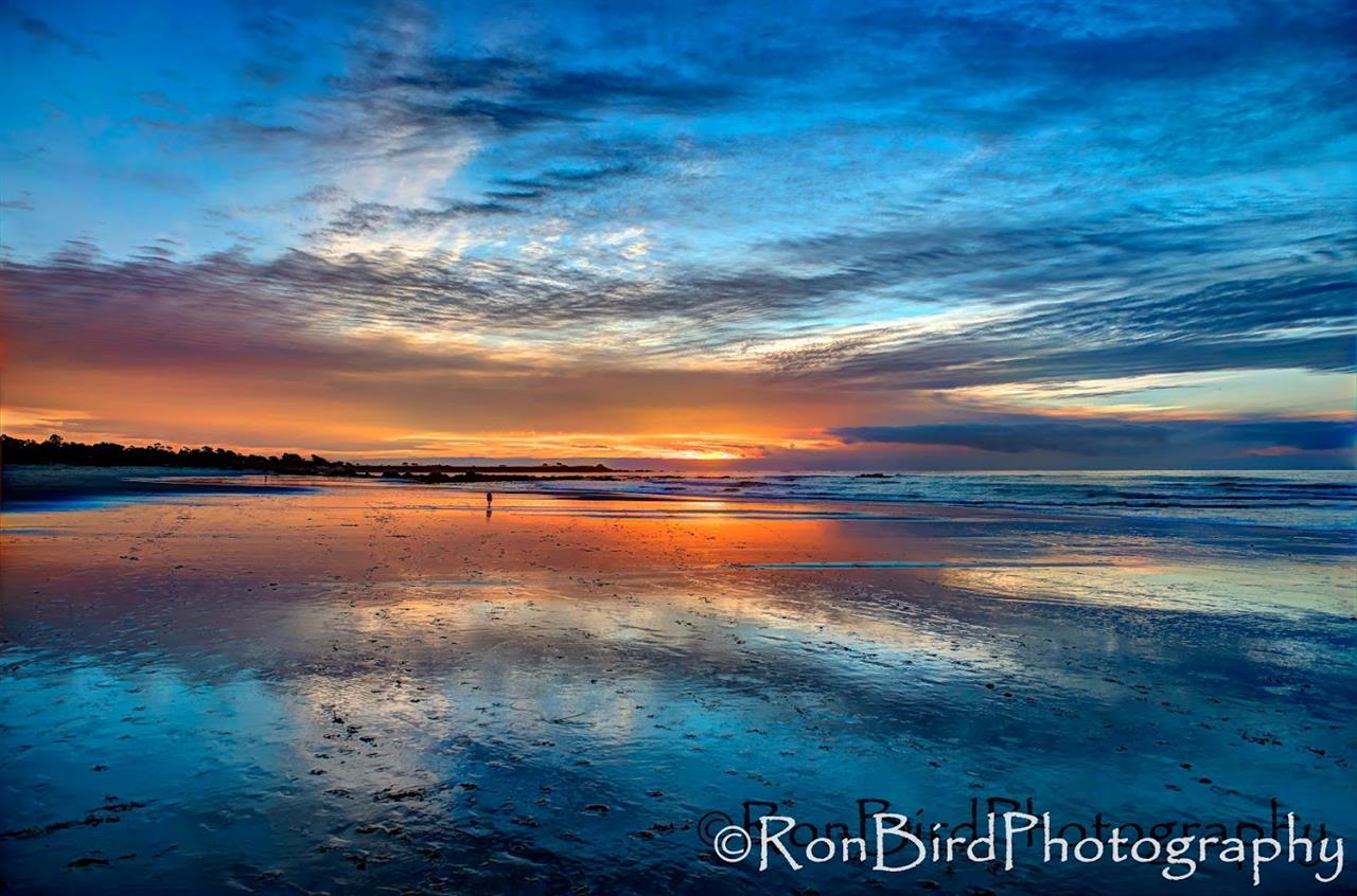 Sunset at Asilomar State Beach in Pacific Grove