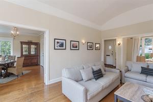 Living Room is Next to the Dining Room