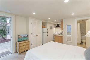 Bedroom 4 Guest Suite, Queen Bed, TV, Bathroom, Kitchenette