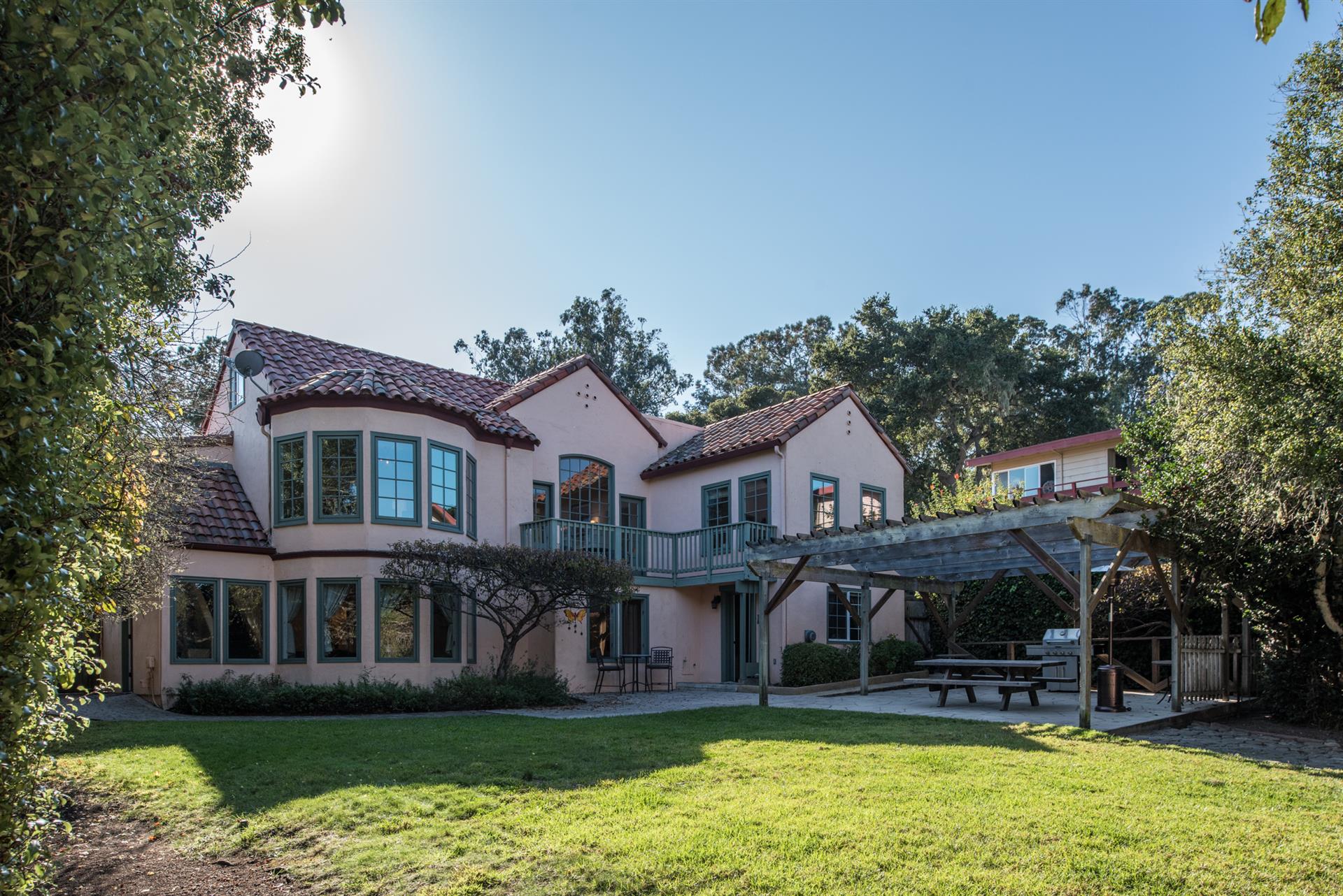 Backyard is Large, Private, Fenced for Kids and Pets