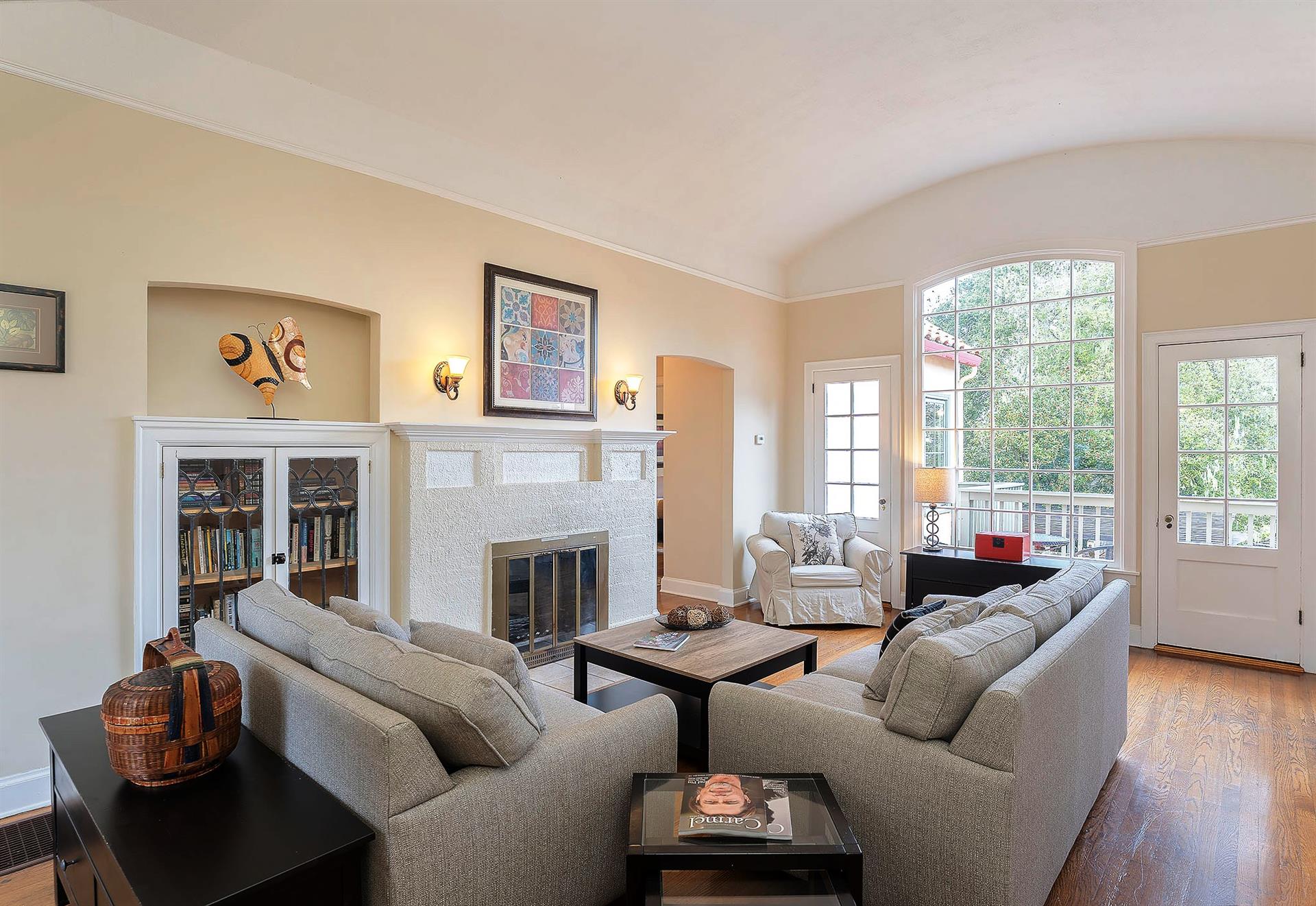 Living Room Fireplace is decorative only