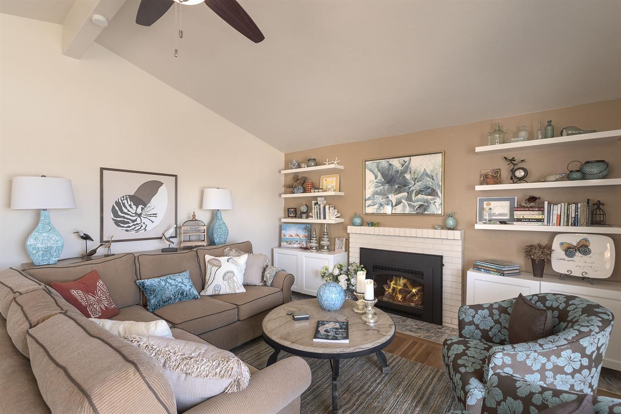 Living Room with Fireplace