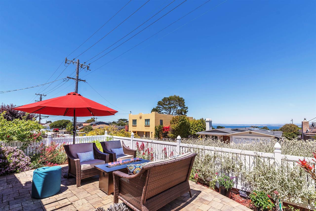 Front Yard with a Distant View of Monterey Bay