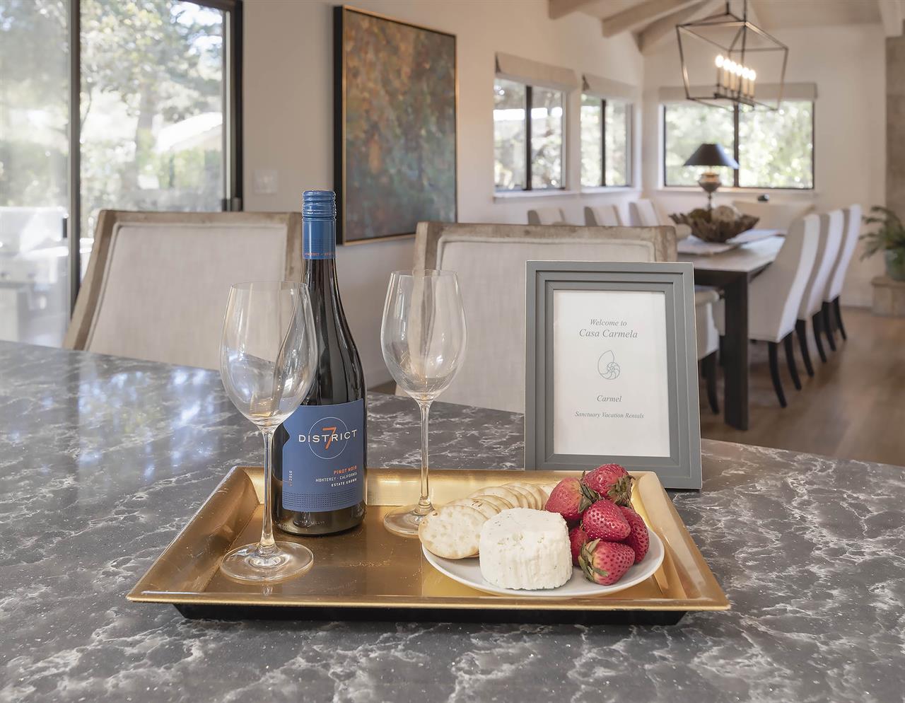 Wine and Cheese to Welcome You