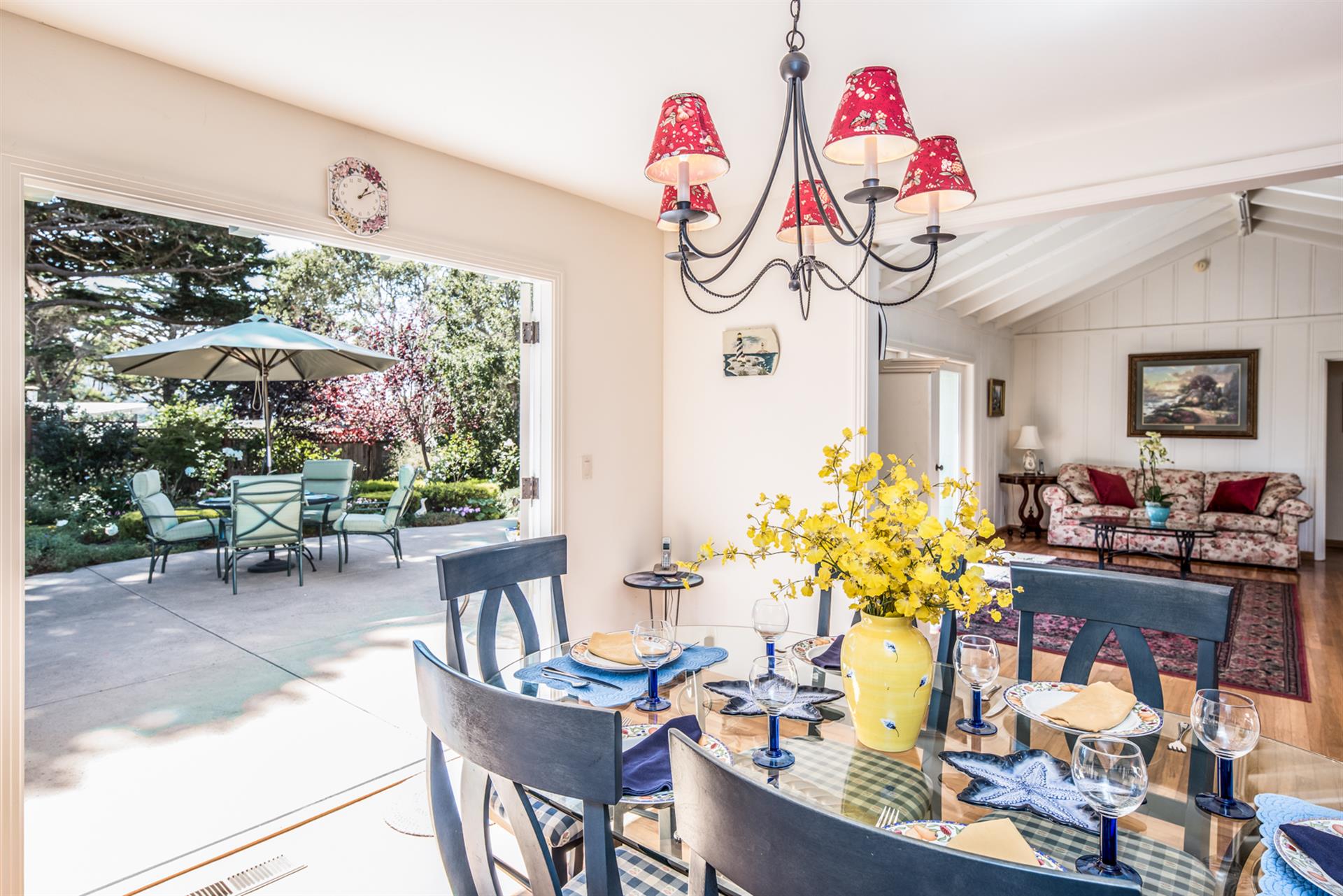 Dining Area Opens to the Backyard