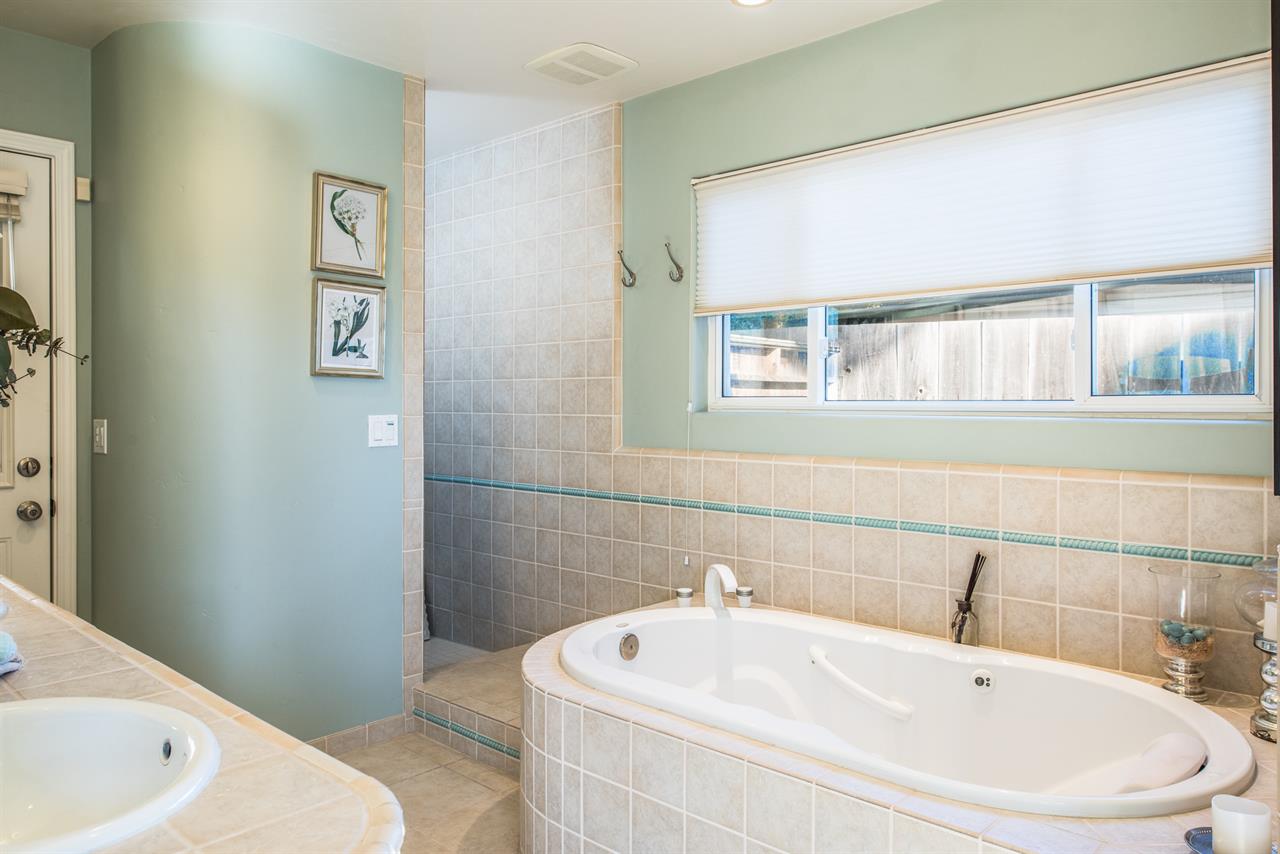 Jacuzzi tub in the Master Bath  a Separate Shower