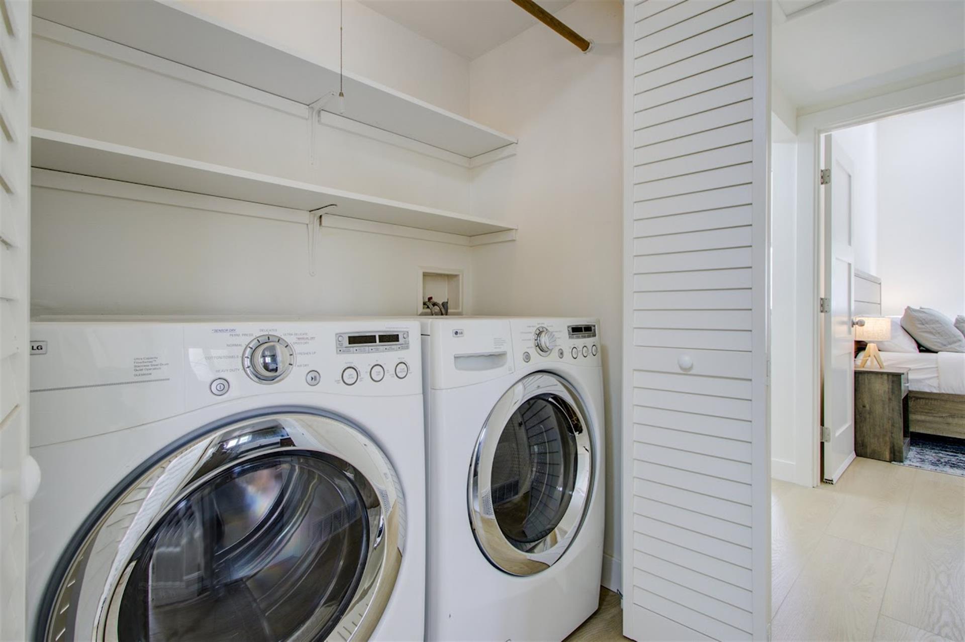 Laundry Area in Hallway Closet