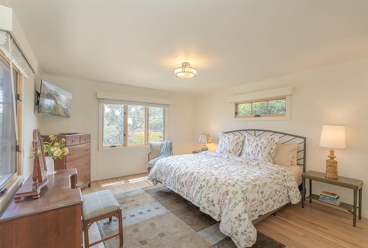 Bedroom 1 has a King Bed and HDTV