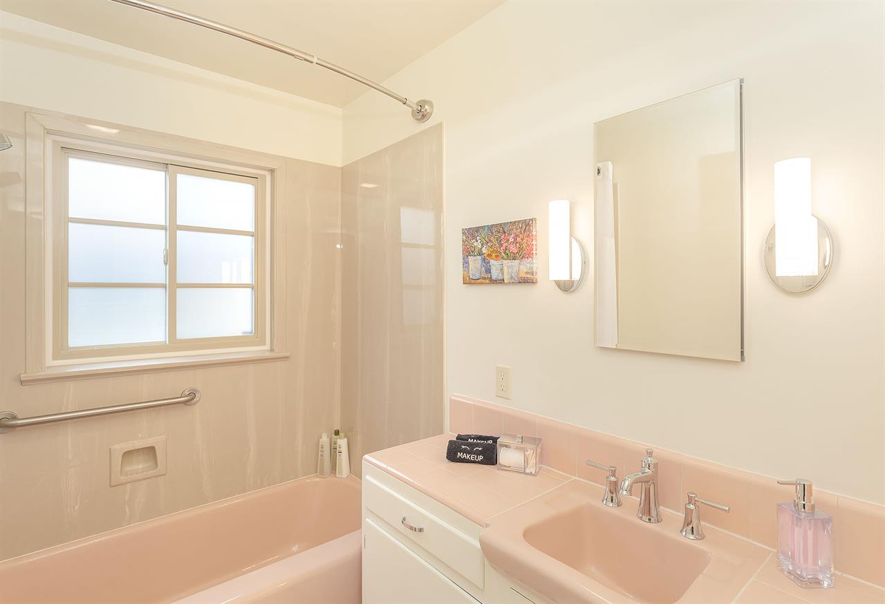 Bathroom 1  Hall Bath has a Shower Over Tub
