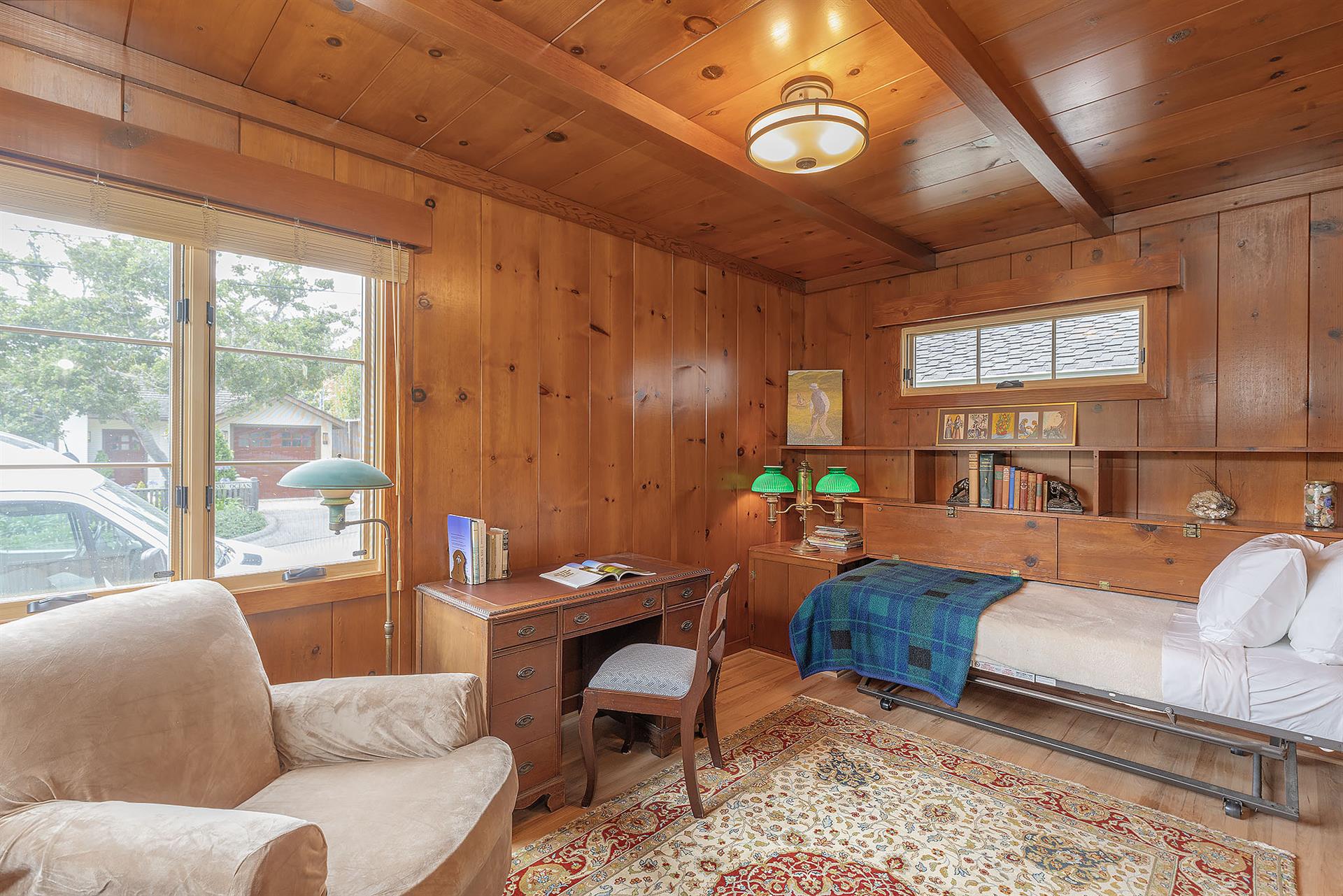 The Den has a Twin Bed and an EnSuite Bath with a Shower