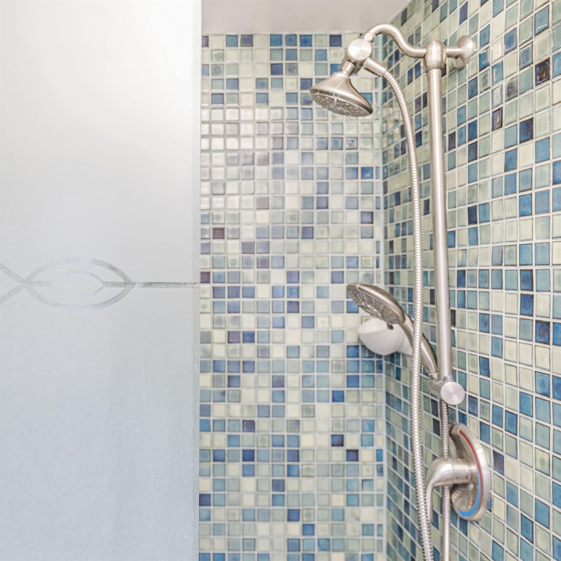 Downstairs Bathroom has a Shower