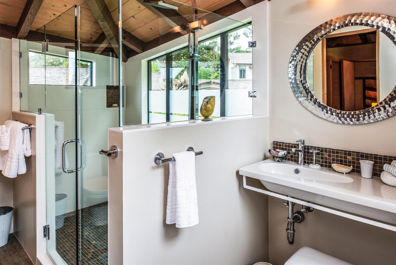 Completely Remodeled En Suite Bath with Shower