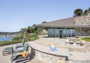 Backyard Patio has Panoramic Ocean Views.