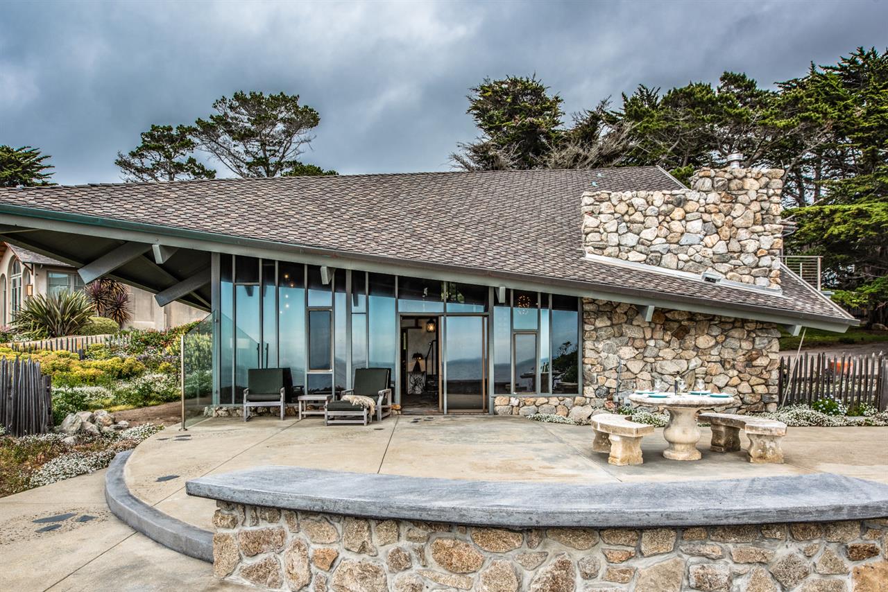 Backyard Patio has Panoramic Ocean Views.