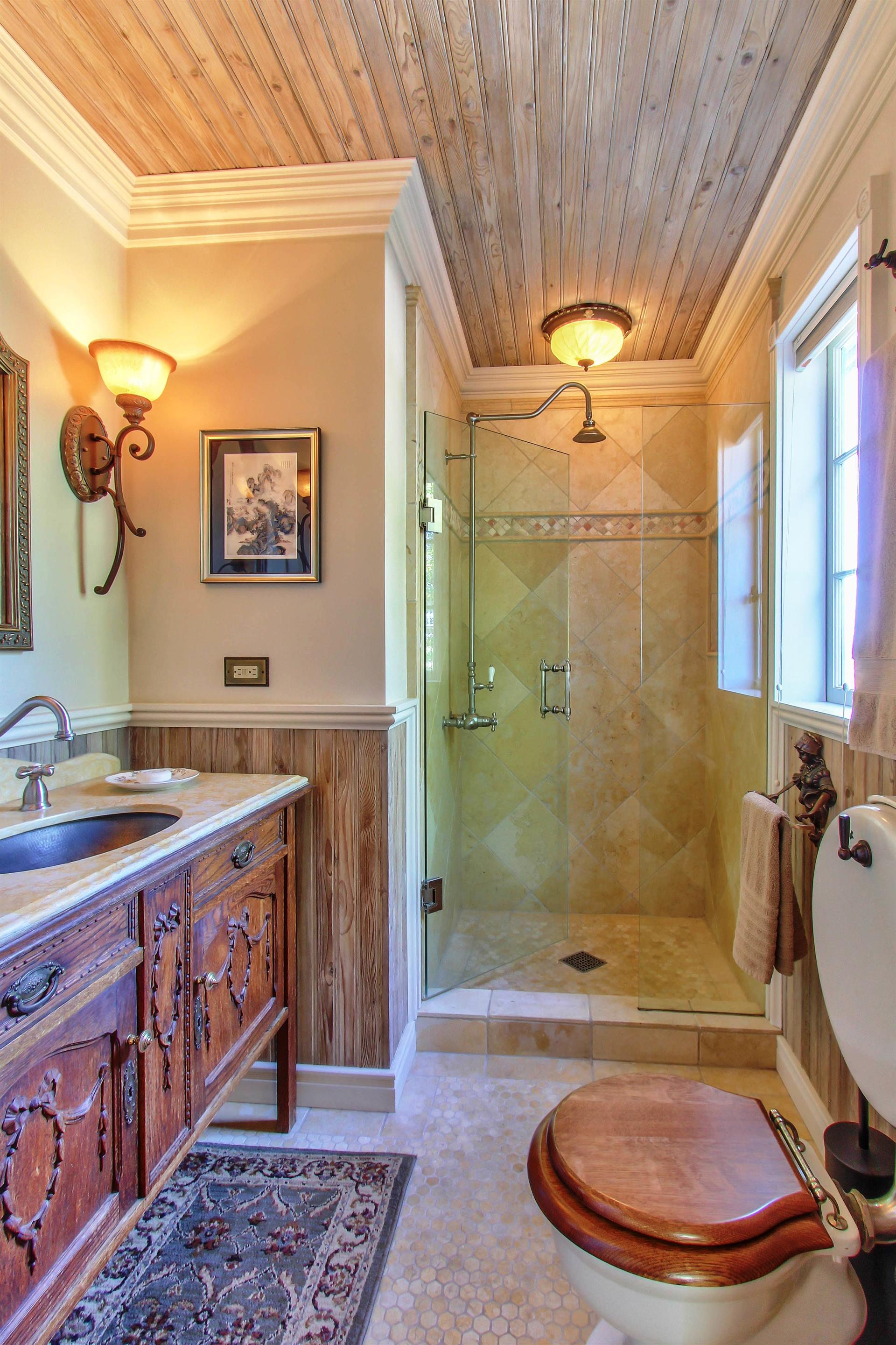 Second Floor Bathroom Has a Shower