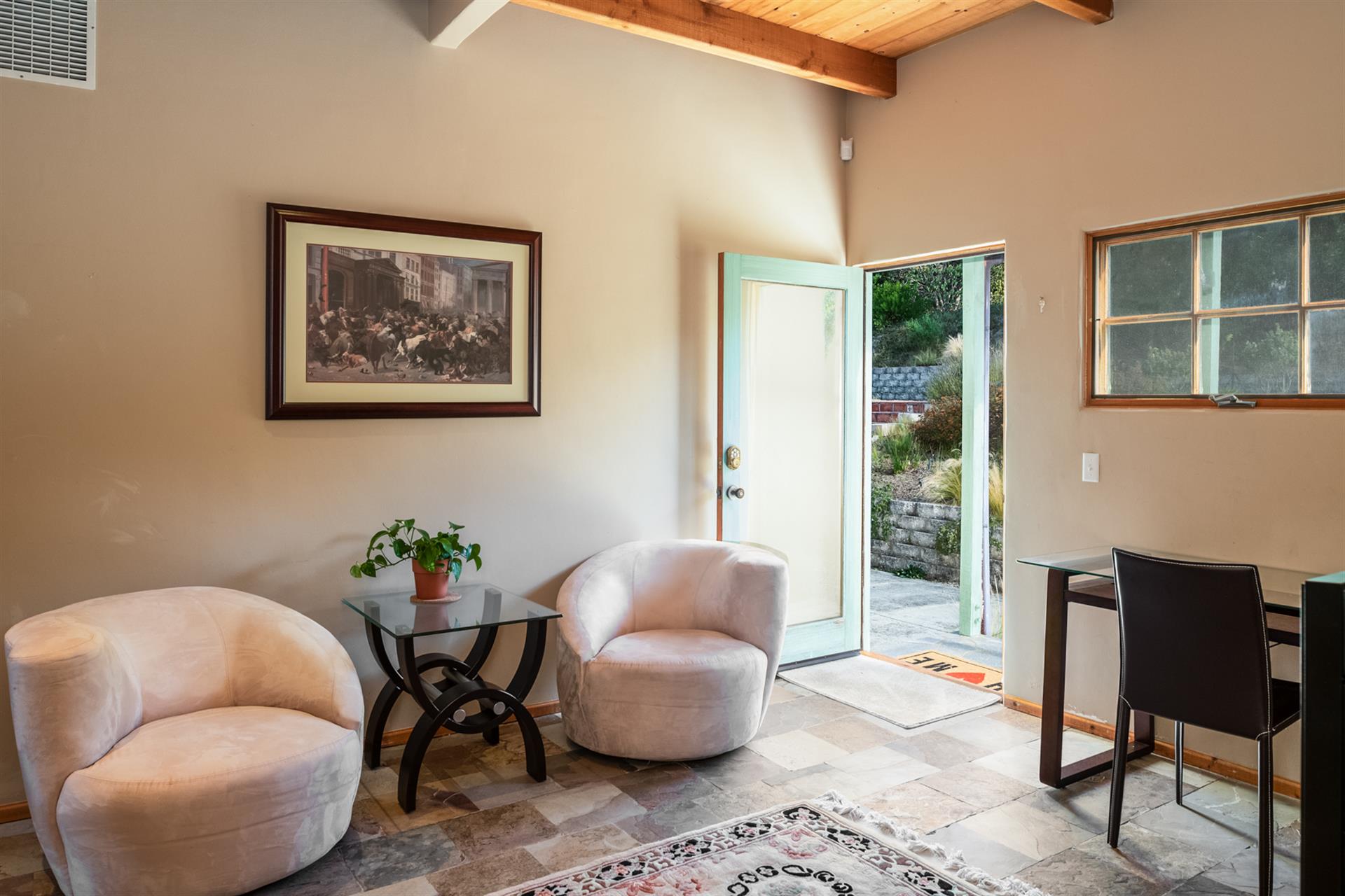 Master Bedroom Seating Area with HDTV