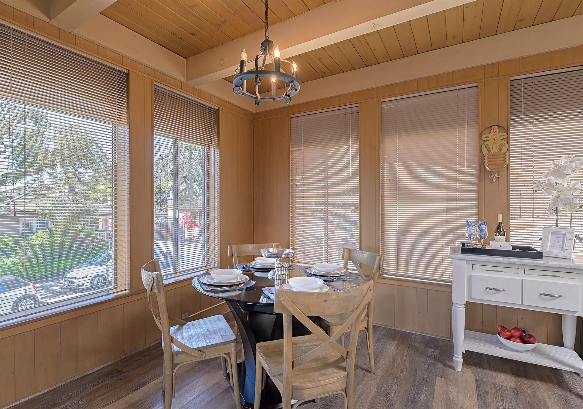 Dining Area Overlooks Downtown Carmel by the Sea