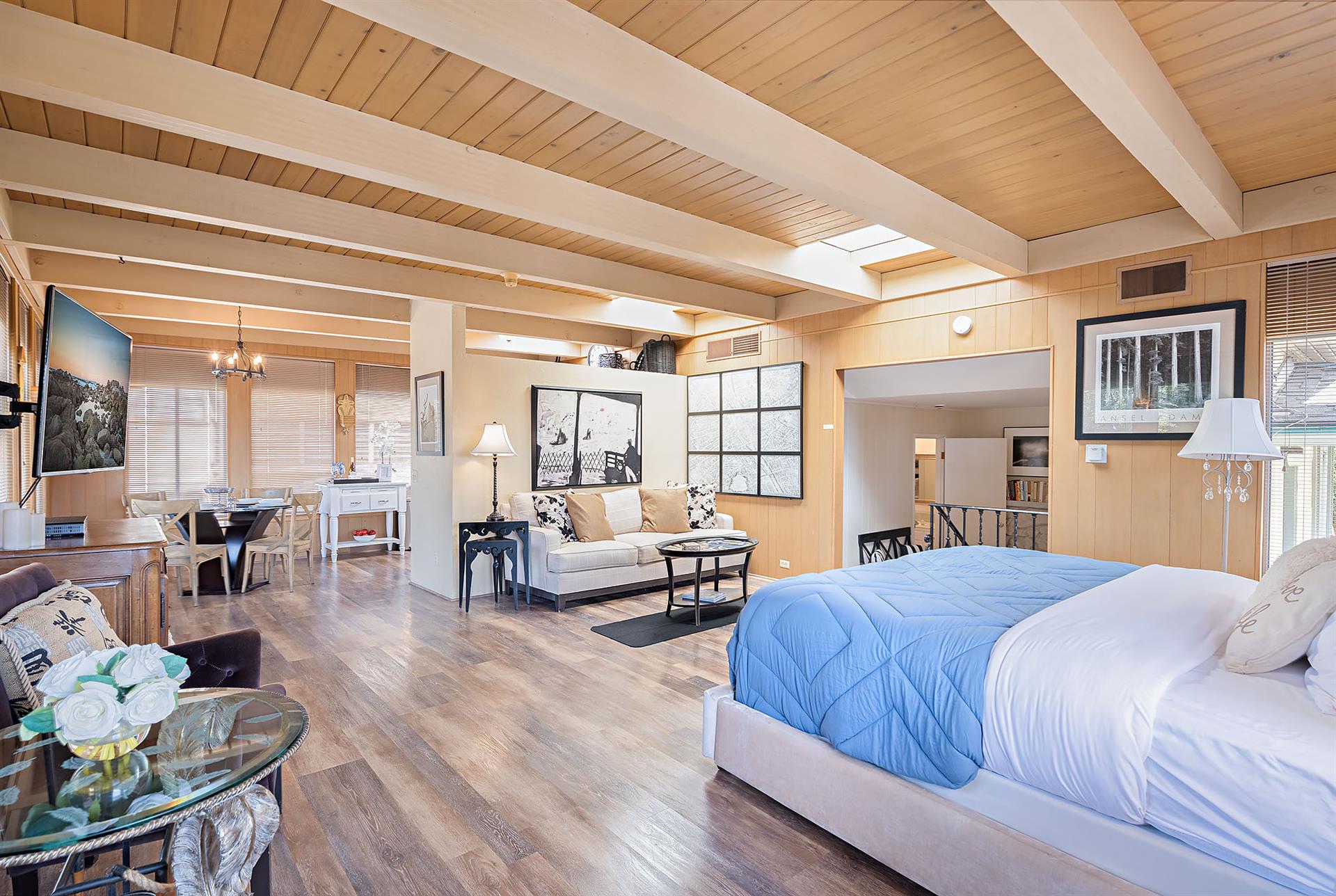 Great Room Space and King Bed Sleeping Area