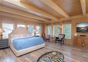 Great Room with HDTV and King Bed Sleeping Area