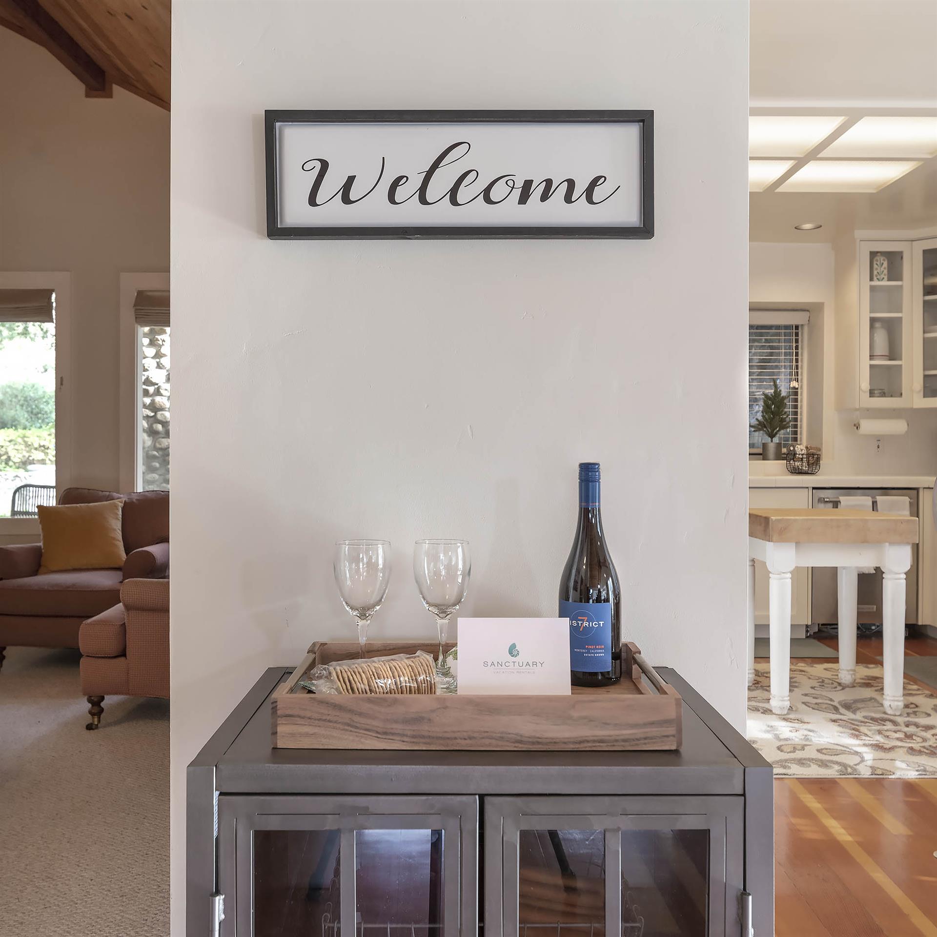 Wine and Cheese to Welcome You