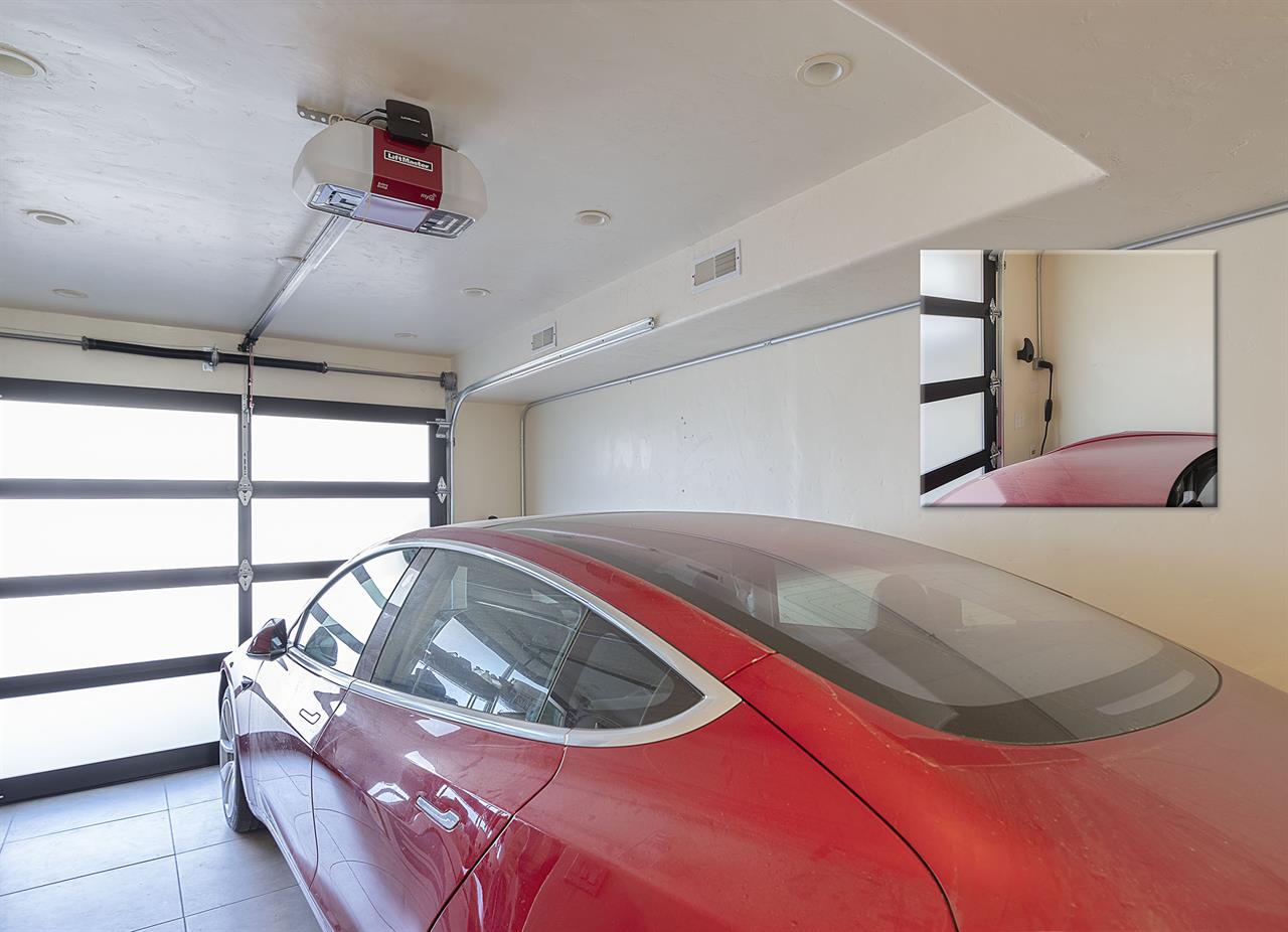 One Car Garage with EV Charger
