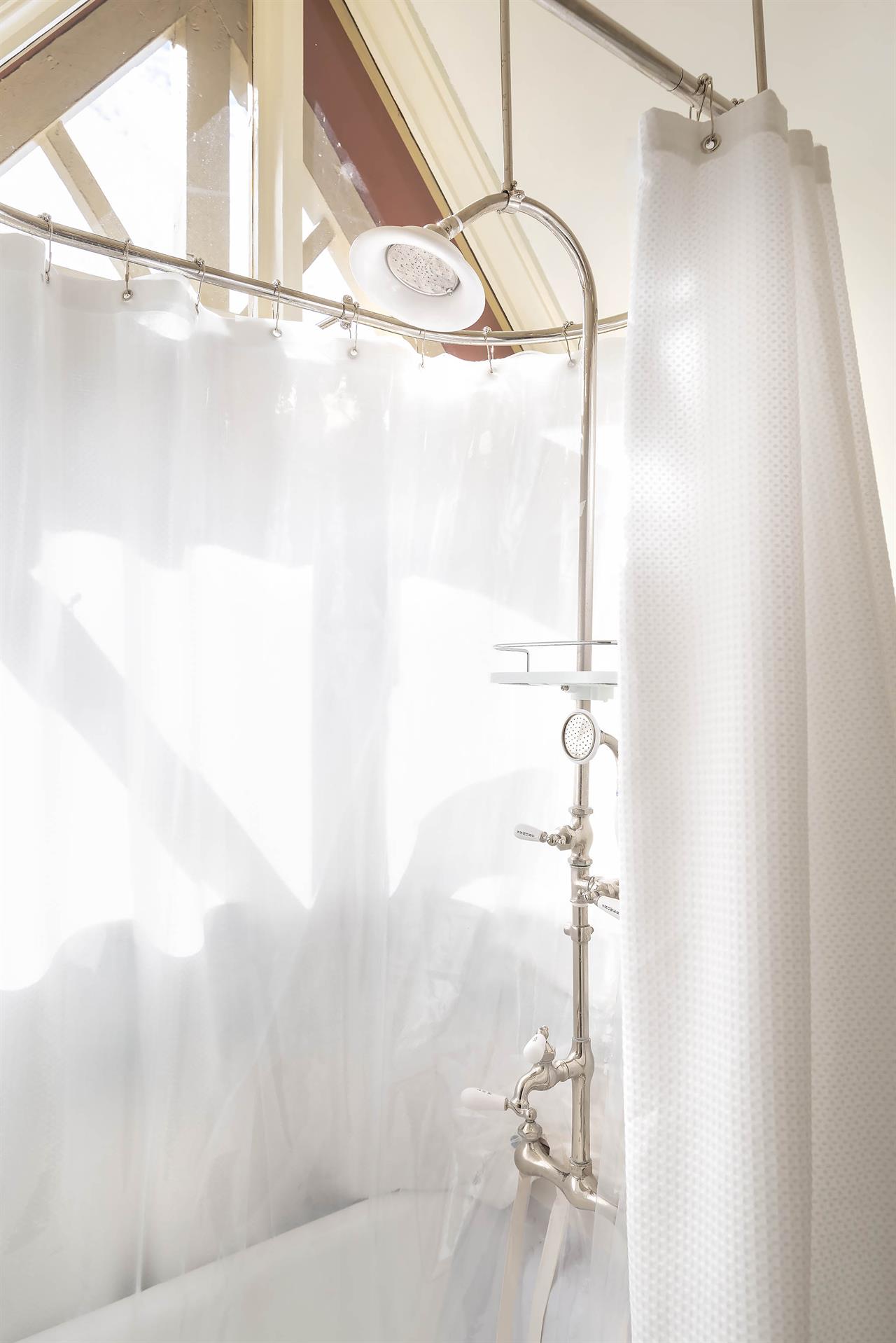 Upstairs Bathroom, ShowerOverClawFootTub