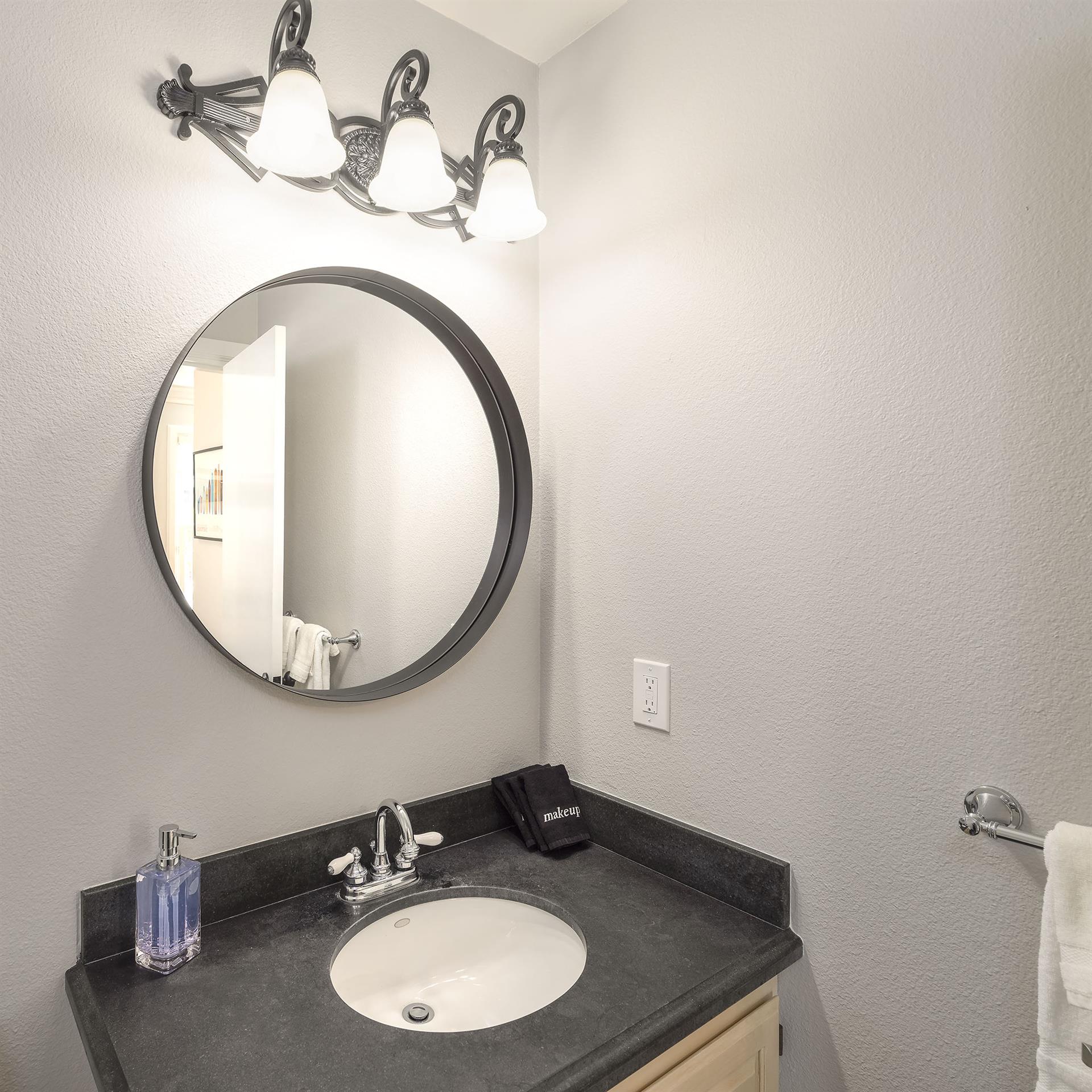 Powder Room on Lower Level