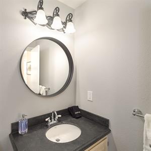 Powder Room on Lower Level