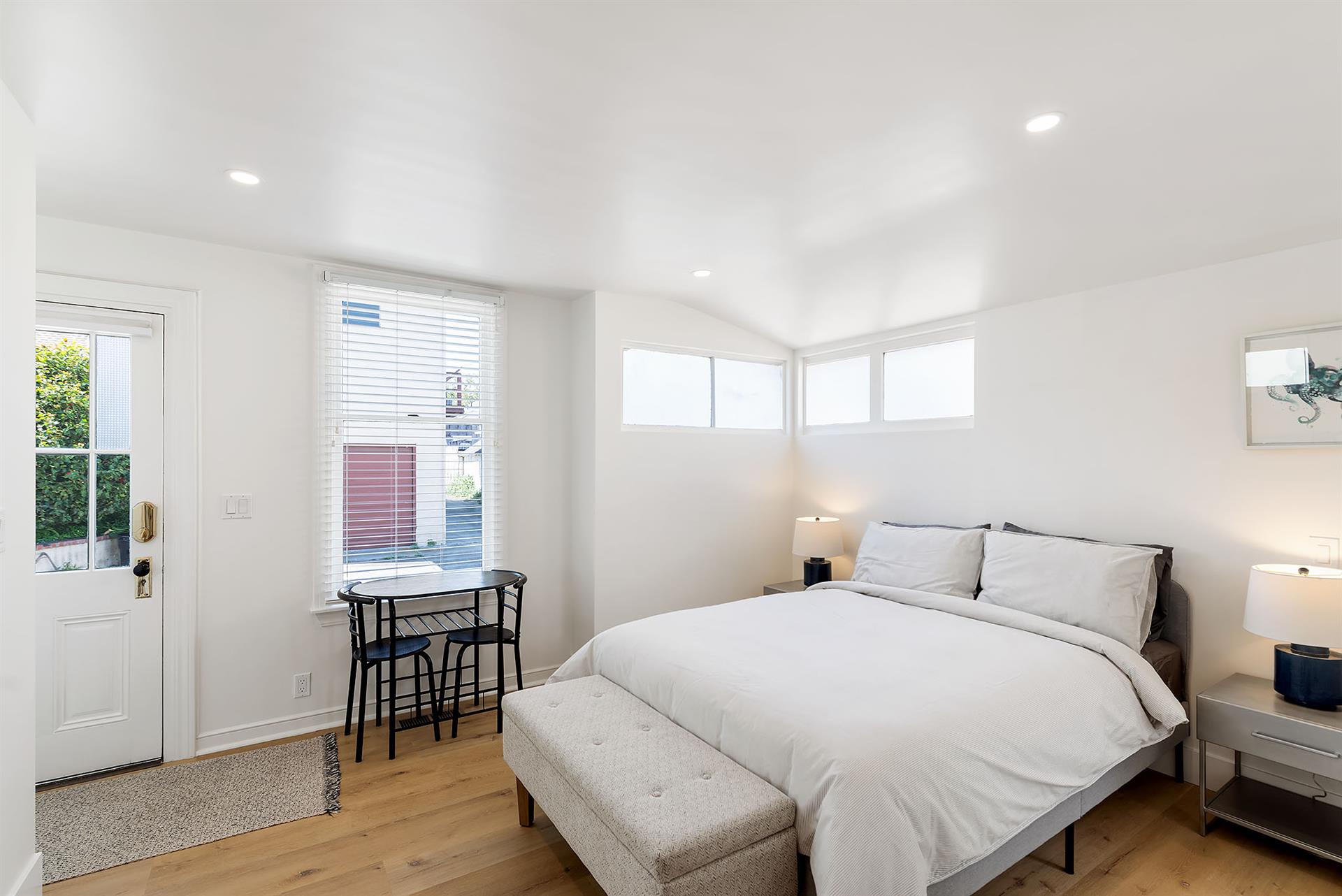 Bedroom 1 with a Queen Bed and En Suite Bath