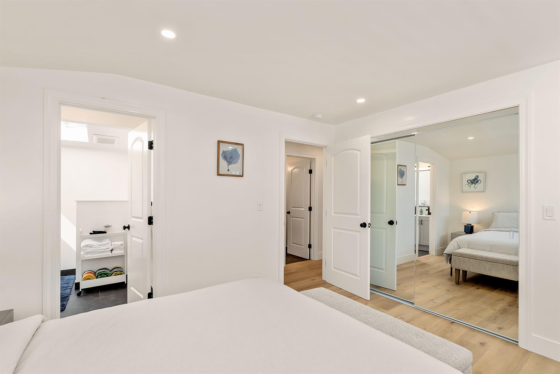 Bedroom 1 with a Queen Bed and En Suite Bath