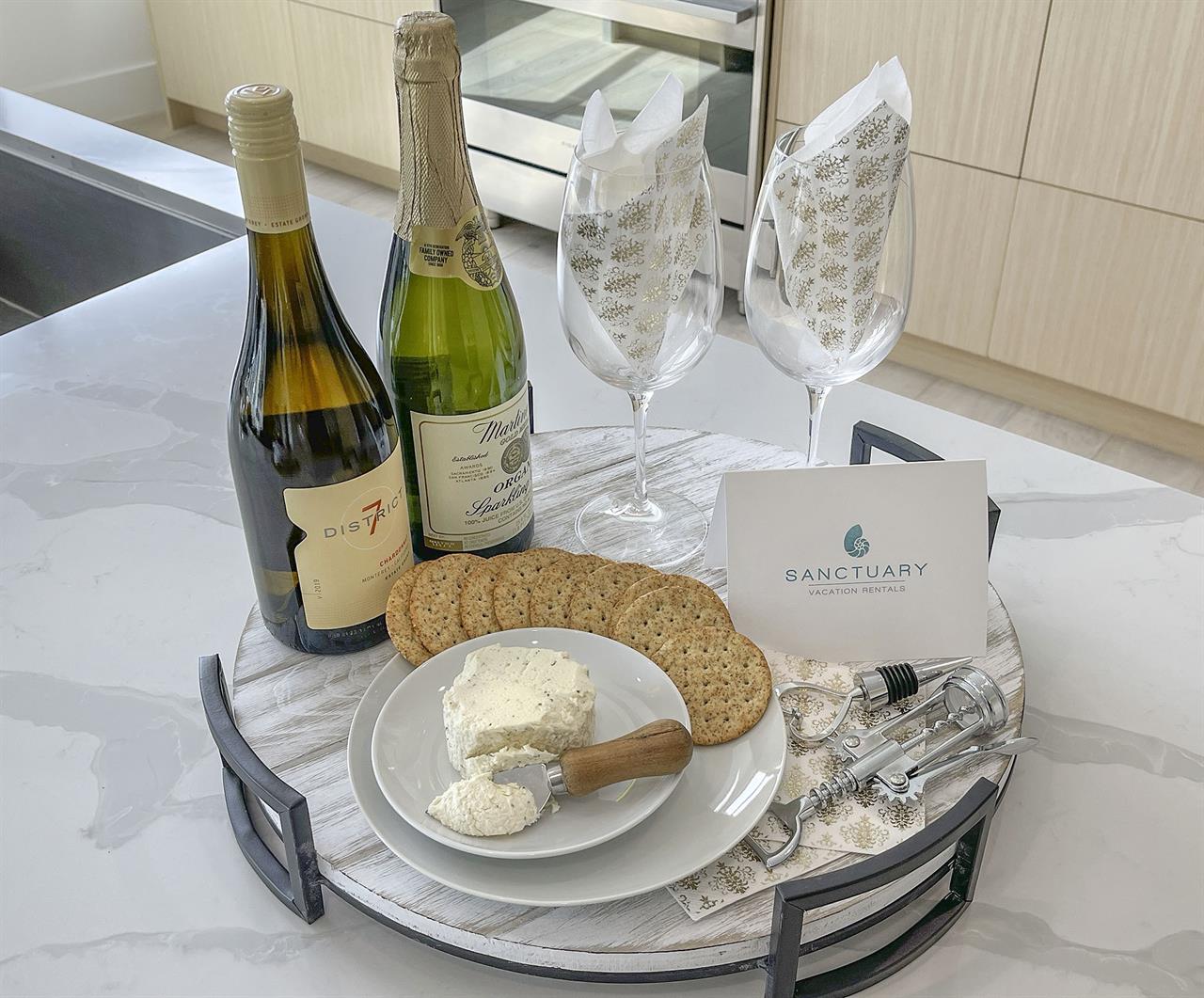 Wine and Cheese to Welcome You