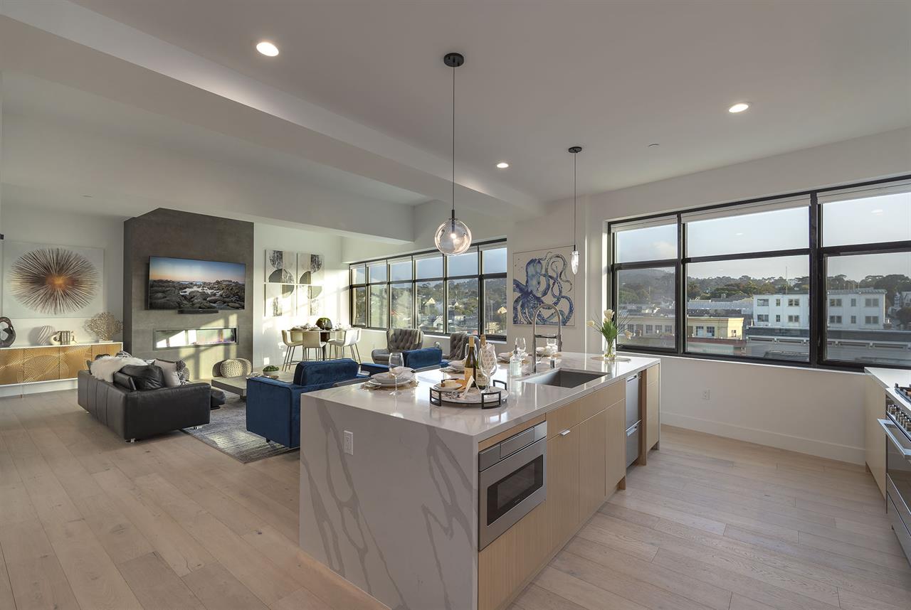 Living RoomGreat RoomKitchen at Sunset