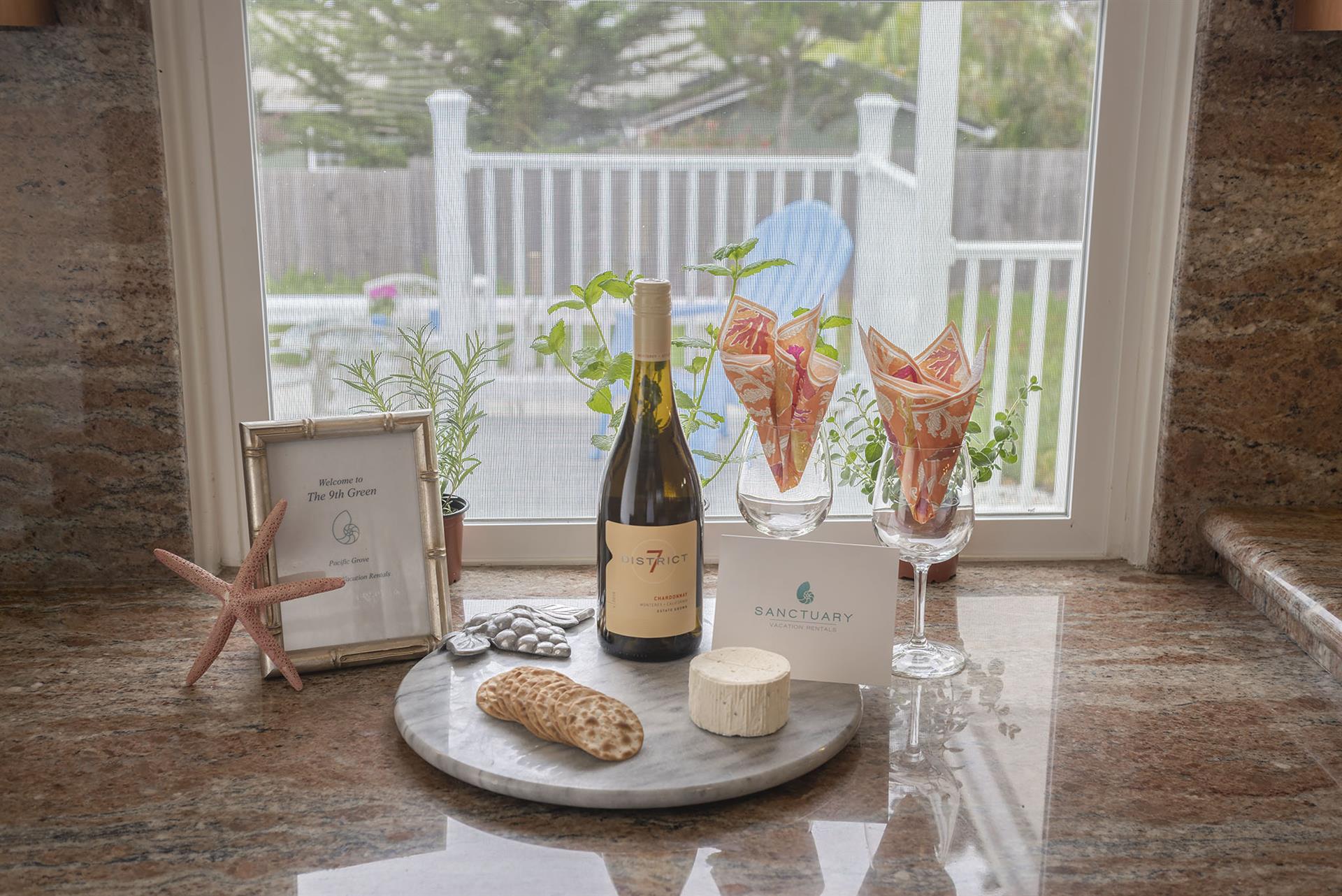 Wine and Cheese to Welcome You