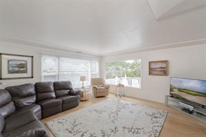 Living Room with Fireplace and HDTV