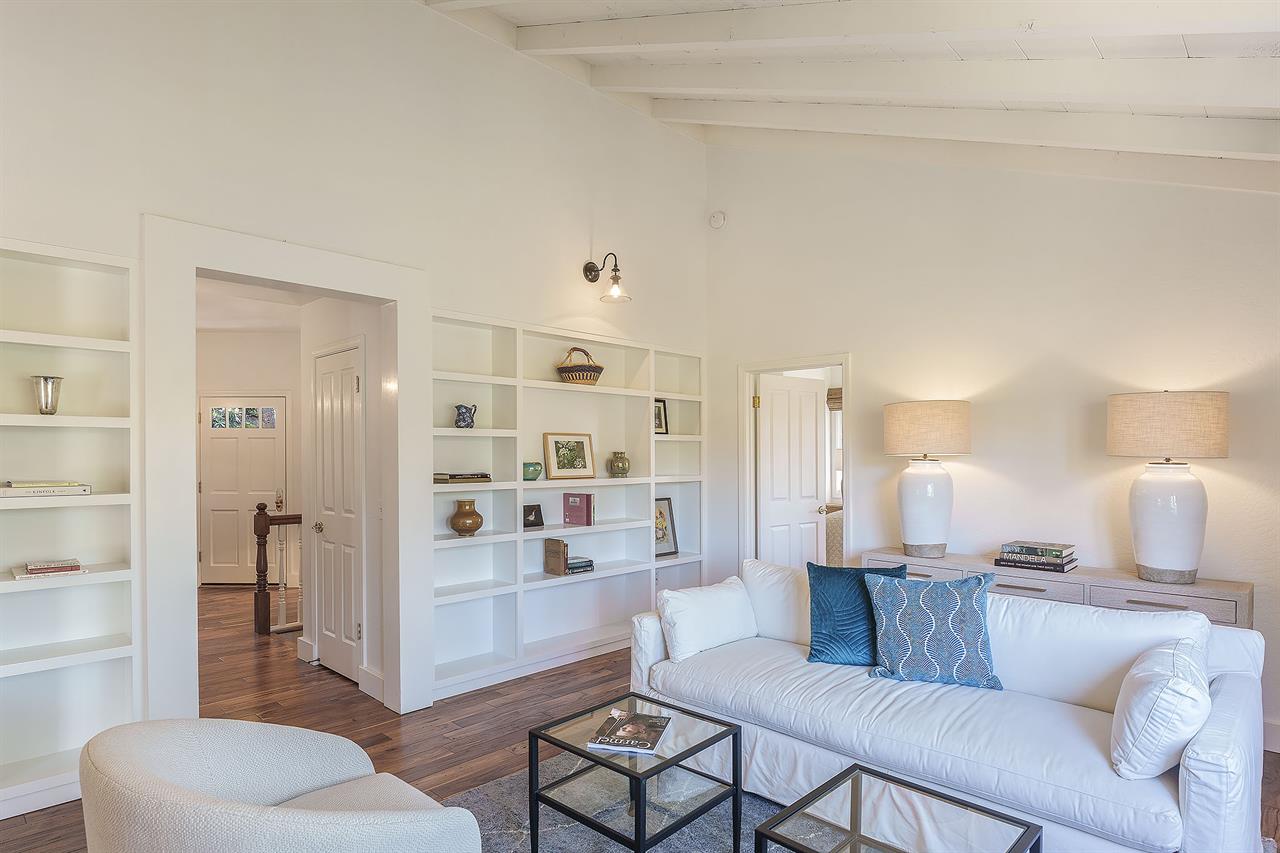 Living Room with a Fireplace