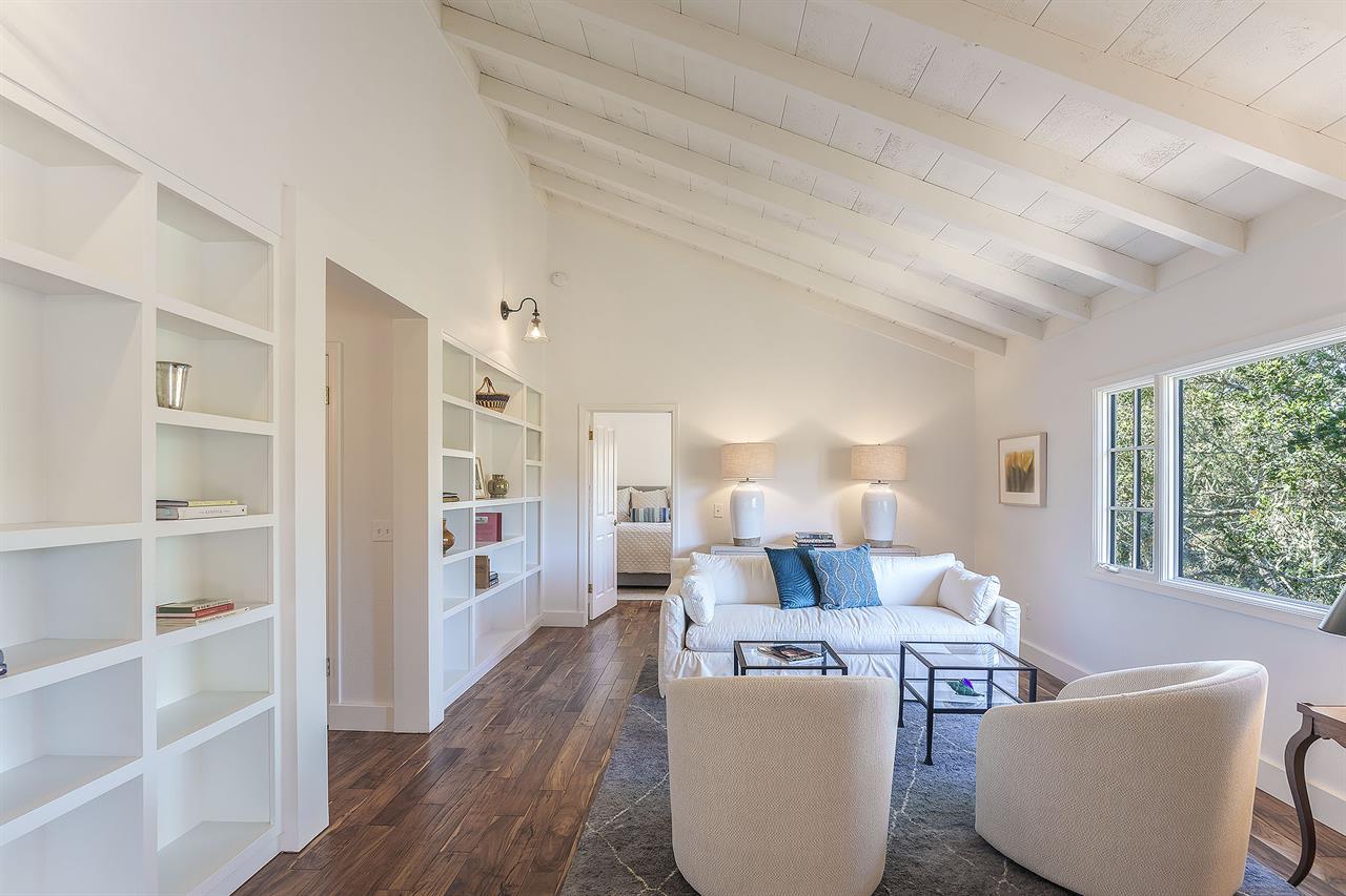 Living Room with a Fireplace