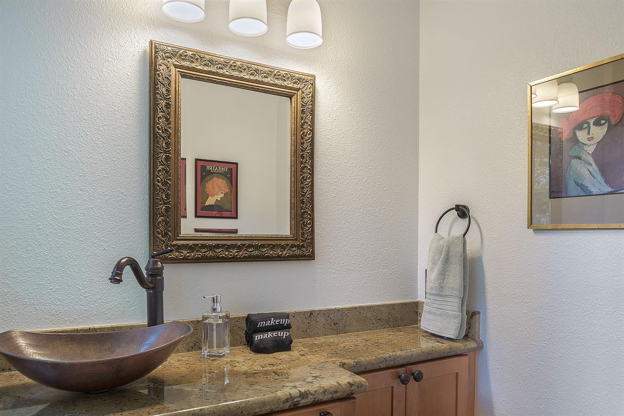 Powder Room, Upstairs Near Living Areas