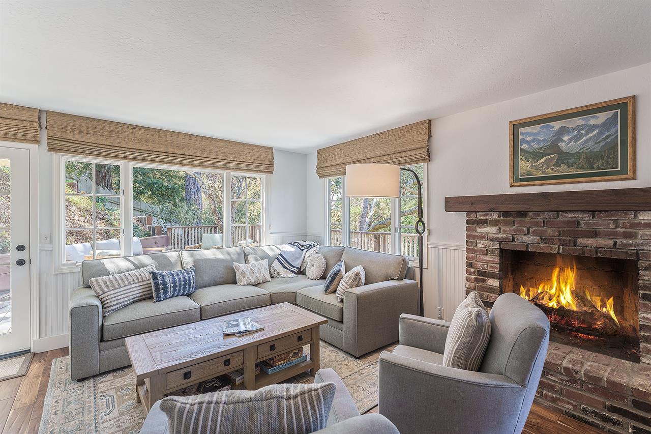 Family Room with Fireplace and HDTV