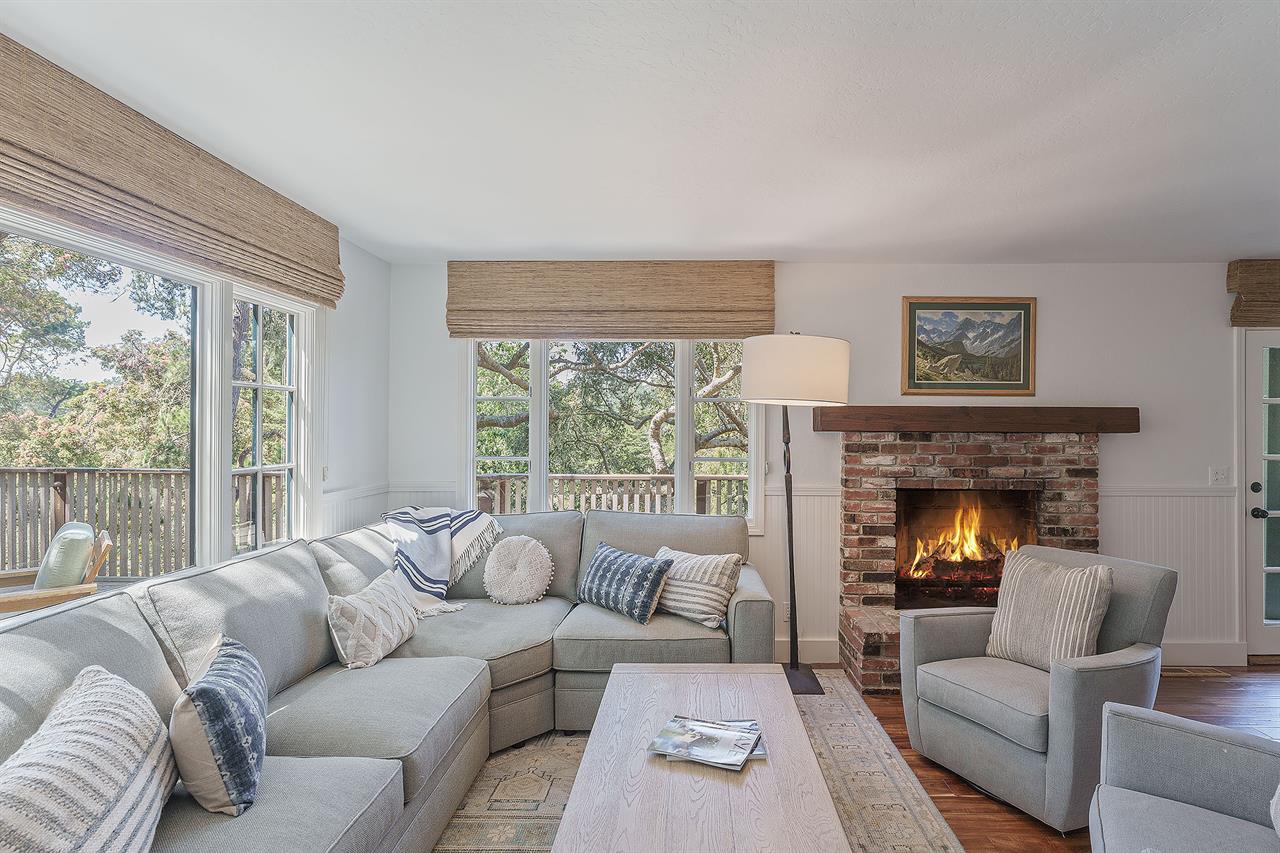 Family Room with Fireplace and HDTV