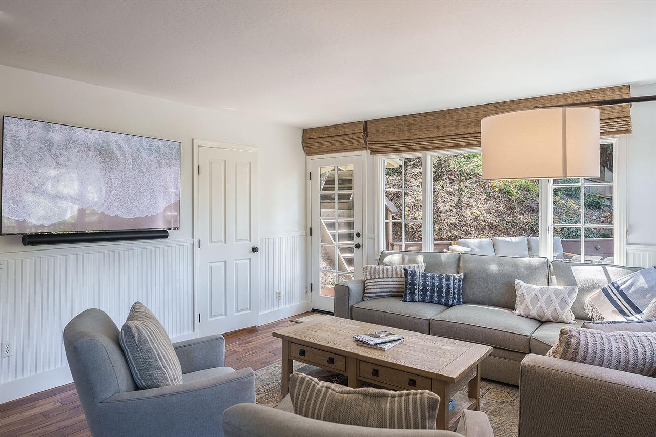 Family Room with Fireplace and HDTV