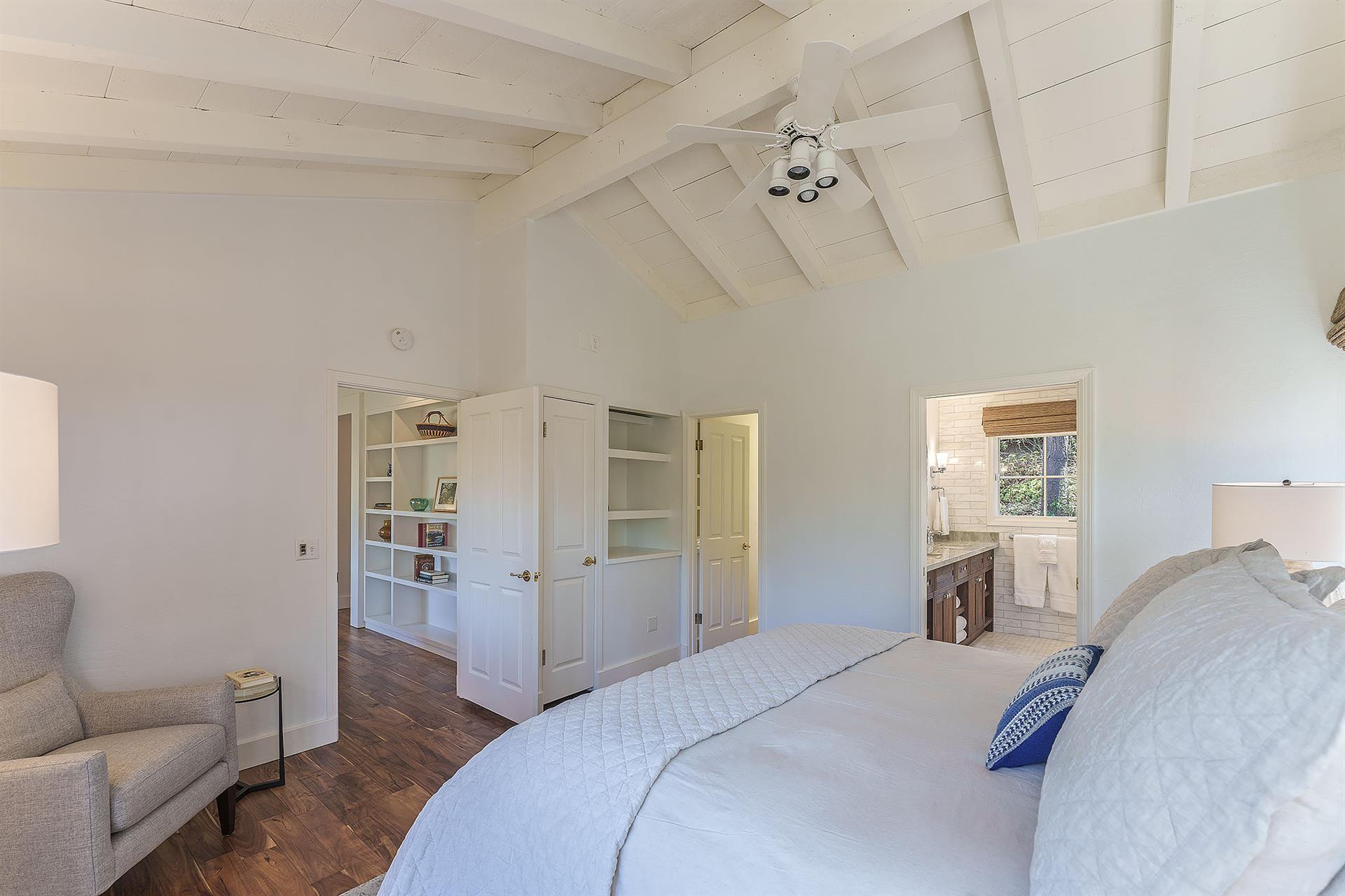 Bedroom 1, King Bed, TV, En Suite Bath with Shower