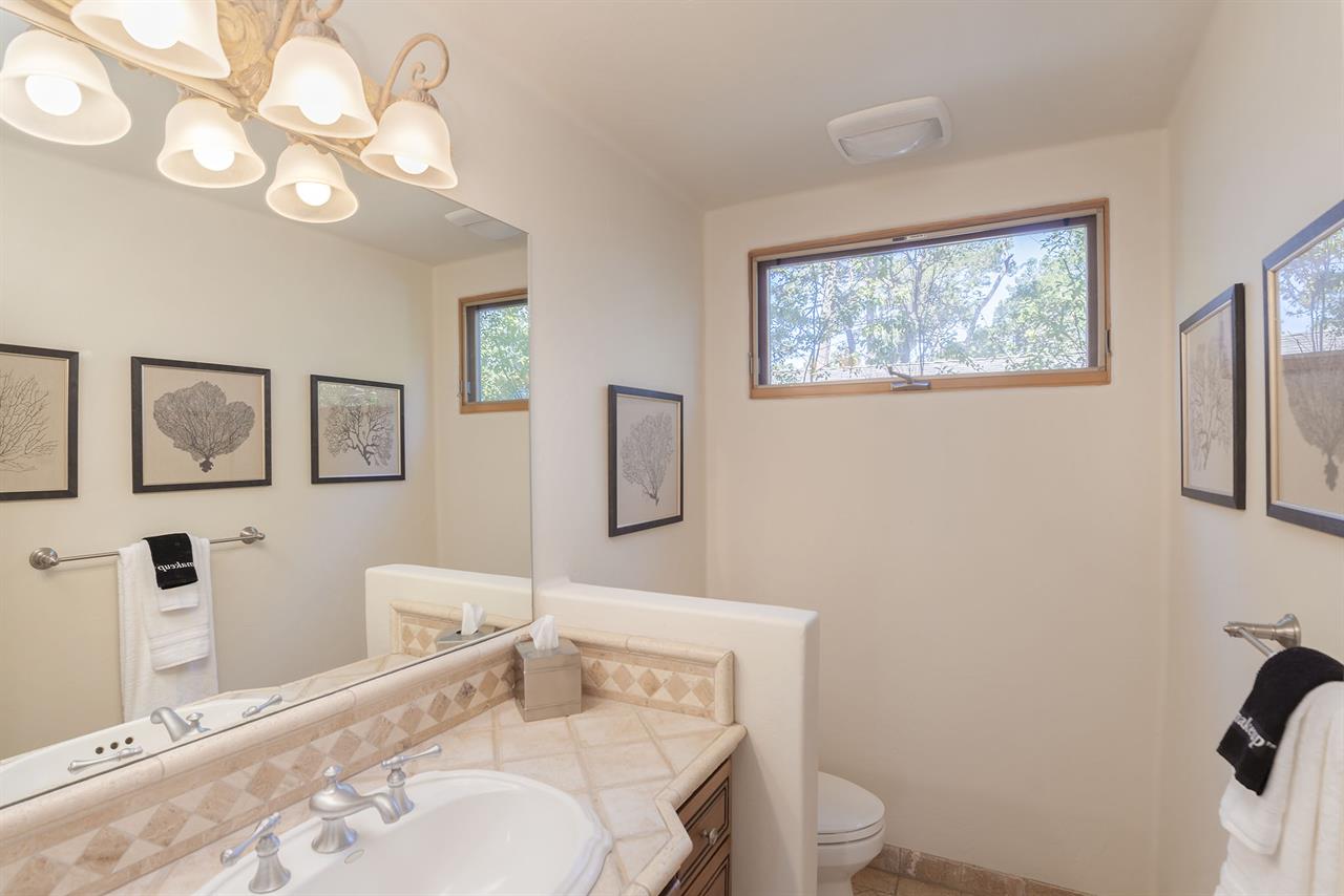 Upstairs Split Bathroom  Powder Room Compartment