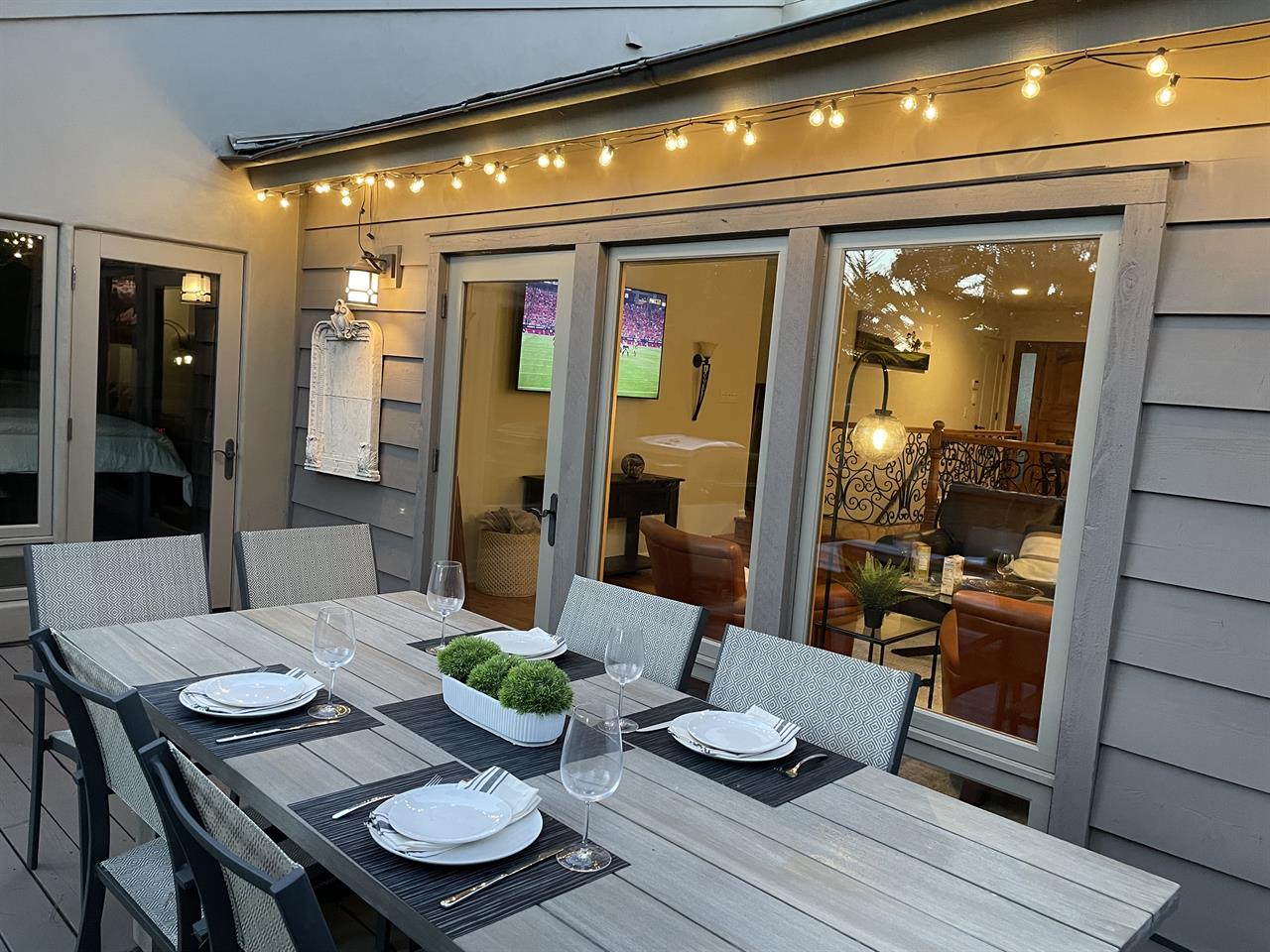 Outdoor Dining at Twilight